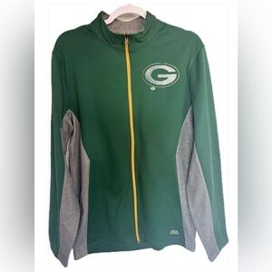NFL Team Apparel Green Bay Packers TX3 Cool Full Zip Jacket Men's S